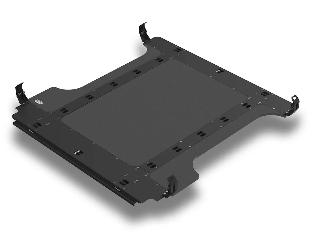 RA1619-ESU1 – LEGEND FLEET Bed Liner, Drop-In Under Bed Rail Black Matte Textured Steel With Flexible Tie-Downs